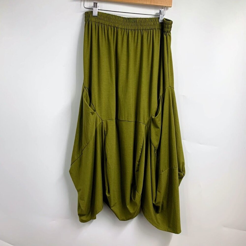 Nyah Women's Lagenlook Artsy Poofy Pocket Relaxed Pants Size‎ M